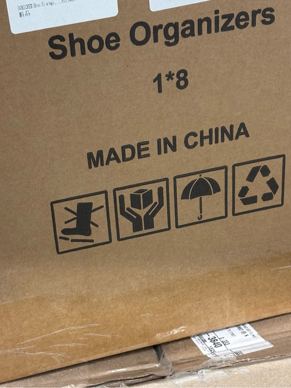 Cardboard Shoe Organizers Box - Natural Kraftshoe organizer.